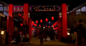2.  Kiyoha enters the gate of Yoshiwara